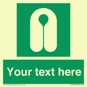 Custom sign safe condition Lifejacket